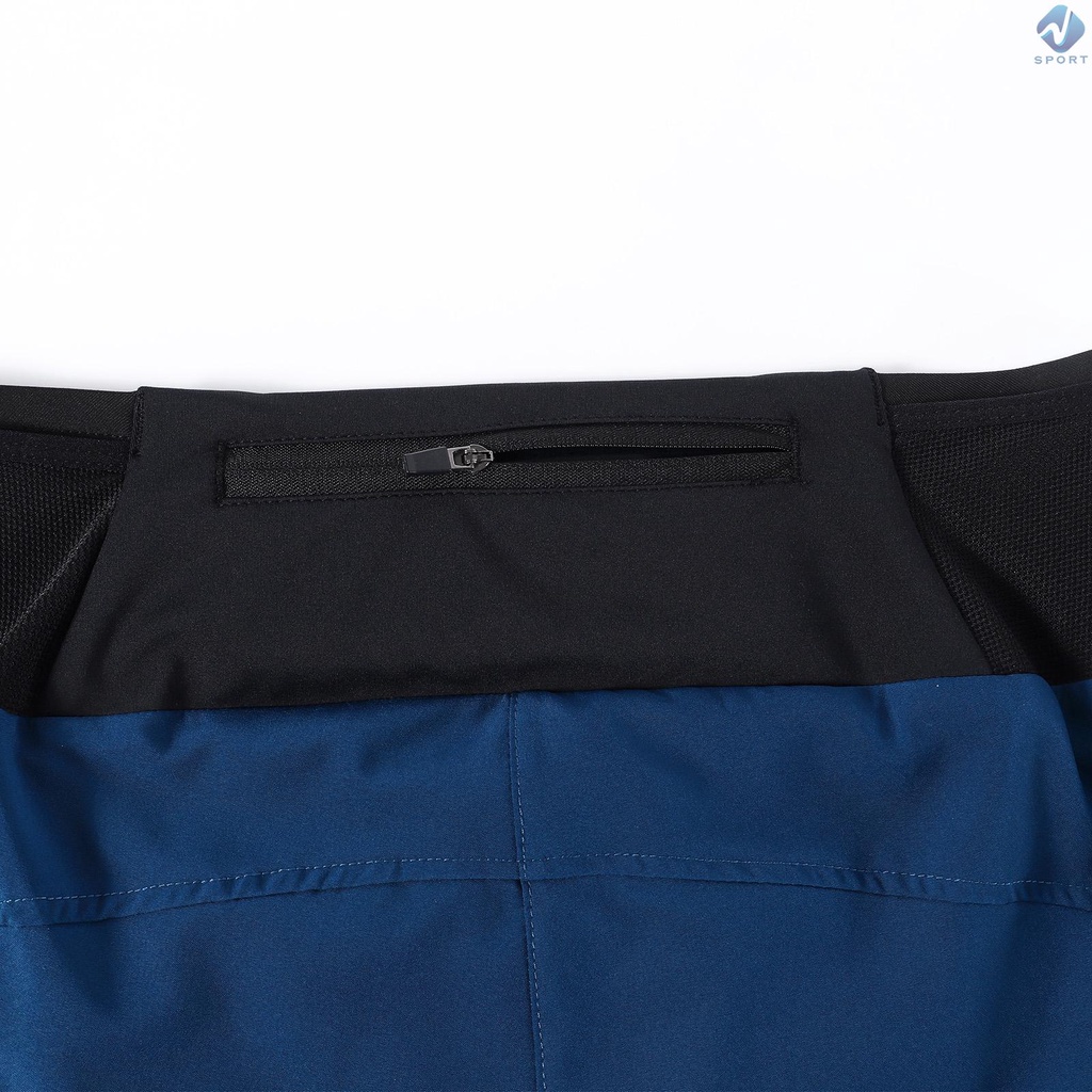 Quần Short Thể Thao Lưng Cao 2 Trong 1 Có Túi Thời Trang Cho Nam