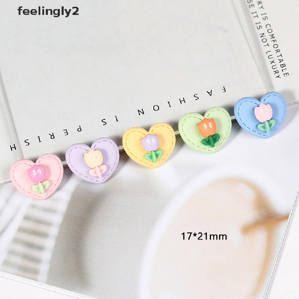 Bộ 10 Hạt Nhựa Hình Trái Cây Hoạt Hình 3D Trang Trí Sổ Tay DIY