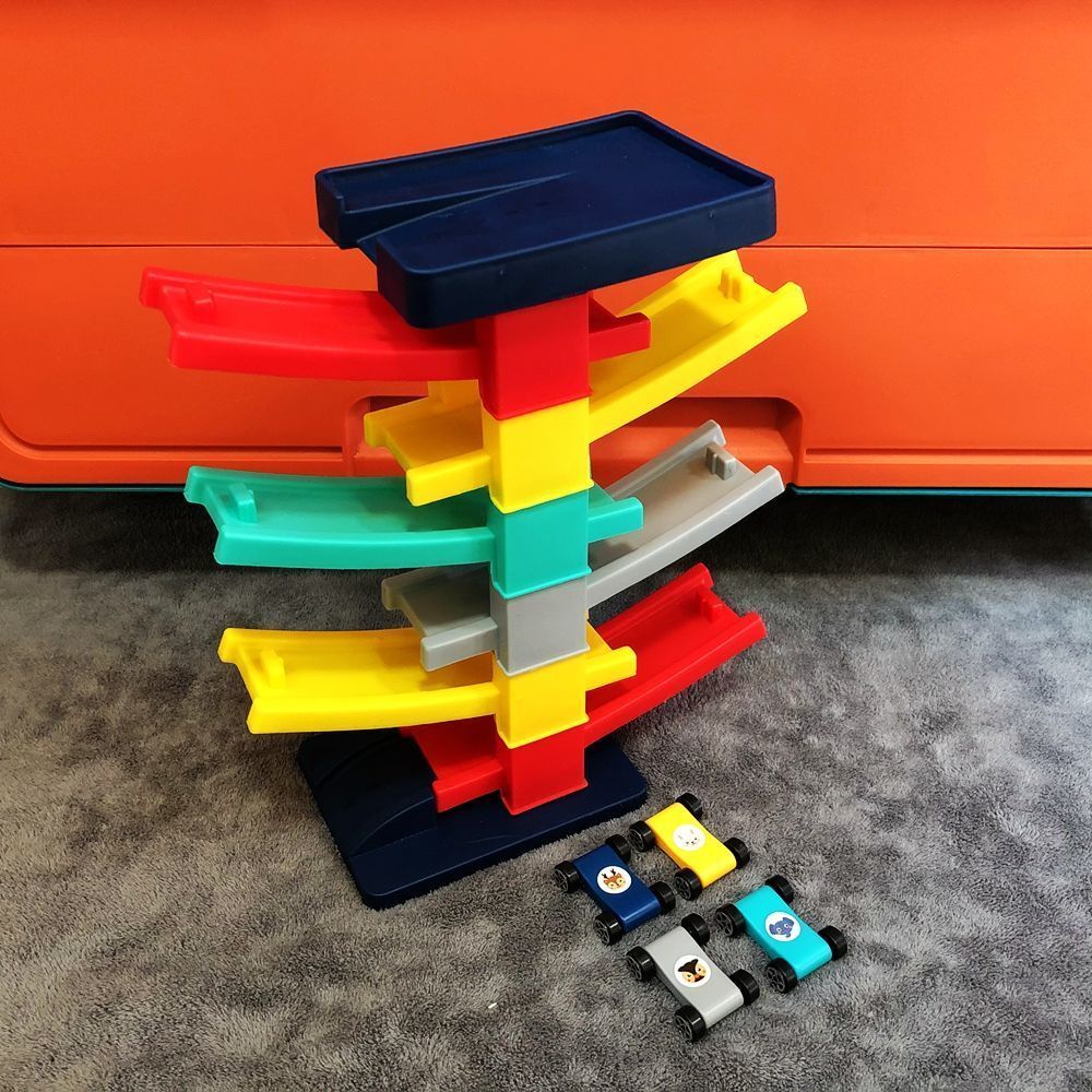 Đồ Chơi Đường Ray Xe Hơi Mini Giáo Dục Cho Bé 1-6 Tuổi