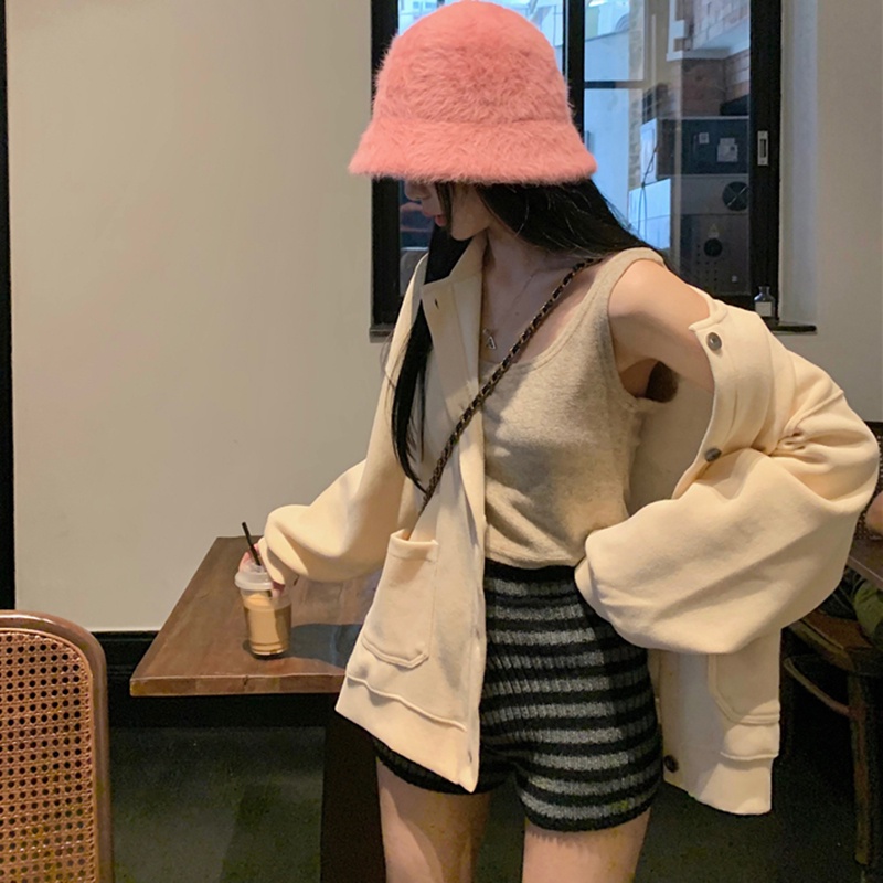 IELGY   Áo Khoác Bóng Chày cardigan Thiết Kế Cảm Giác Thời Trang niche Dành Cho Bạn Nữ