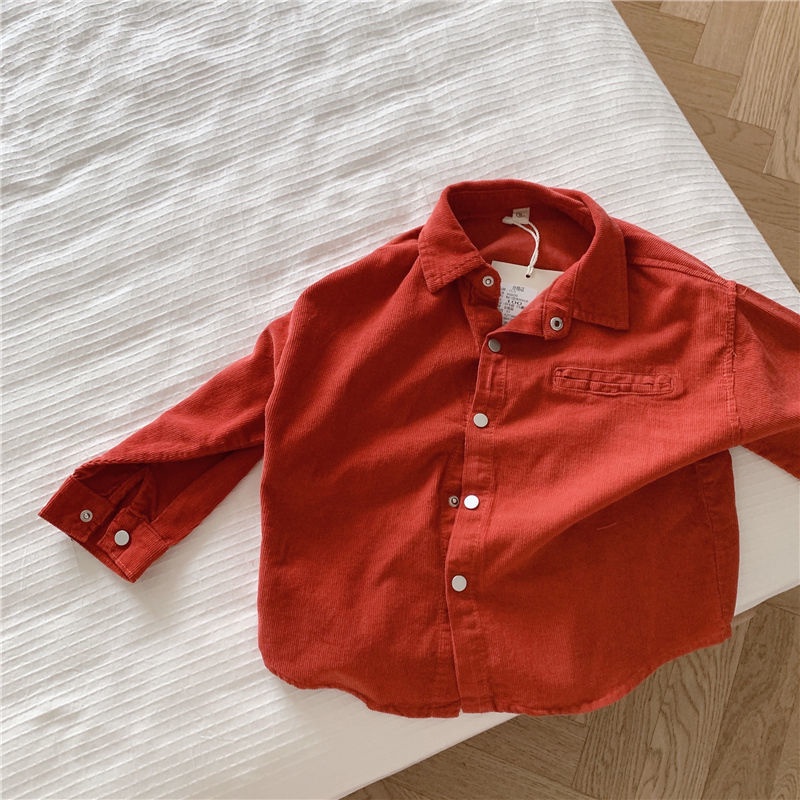 Áo Sơ Mi Màu Sắc Đơn Giản Phong Cách Nhật Bản Cho Bé Trai 1-7 Tuổi