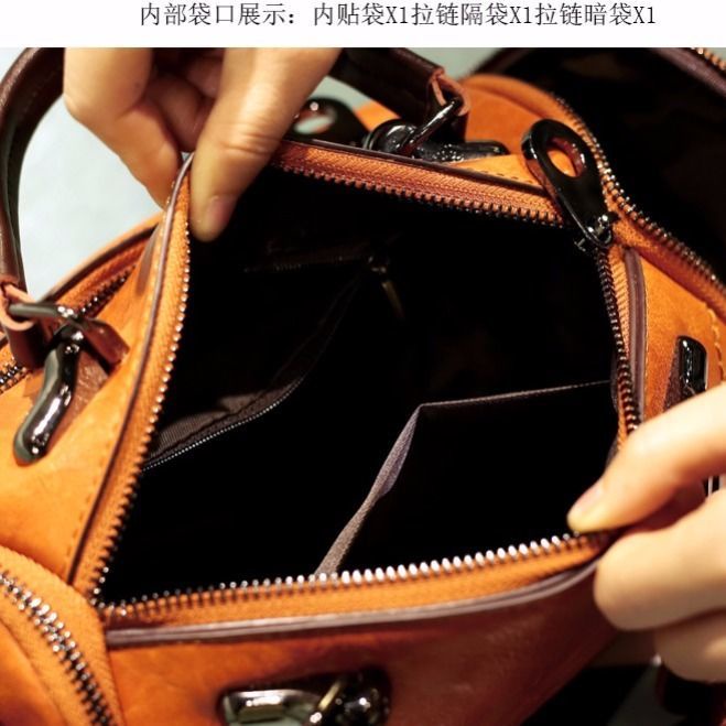 Túi Xách Da Bò Thật Phong Cách retro Cho Nữ