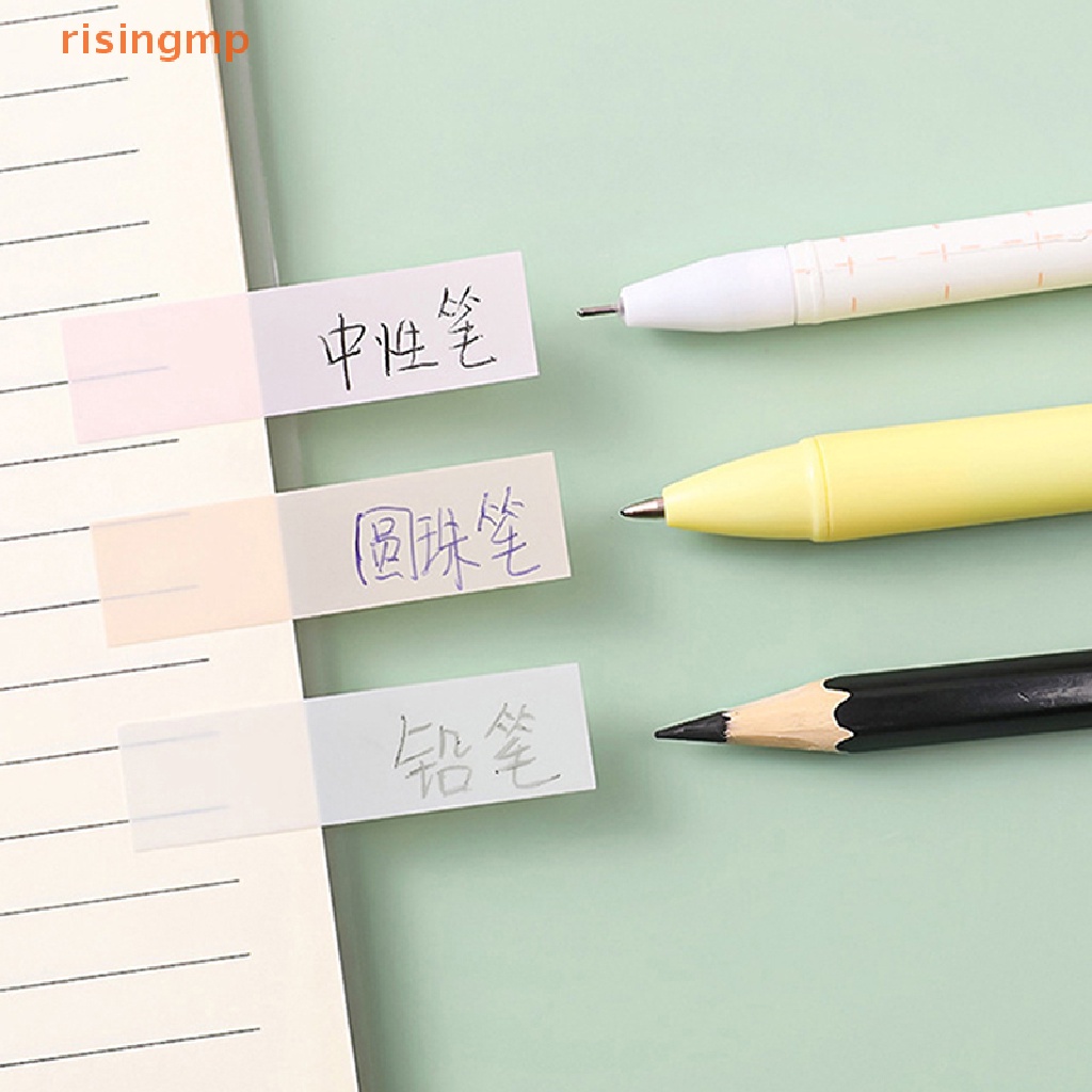 Bộ 100 Tờ Giấy Dán Ghi Chú Trong Suốt Họa Tiết Lá Cờ Sáng Tạo