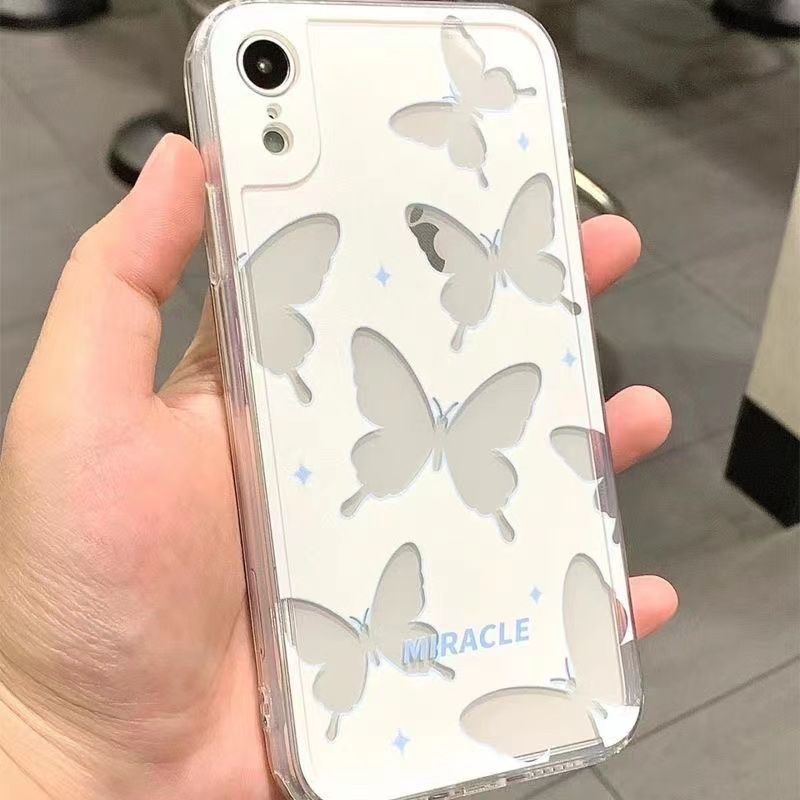 ✅Ốp Điện Thoại Họa Tiết Bươm Bướm Phong Cách Thời Trang Đường Phố Cho iPhone 12 14 / 13 XR 7plus 11ins