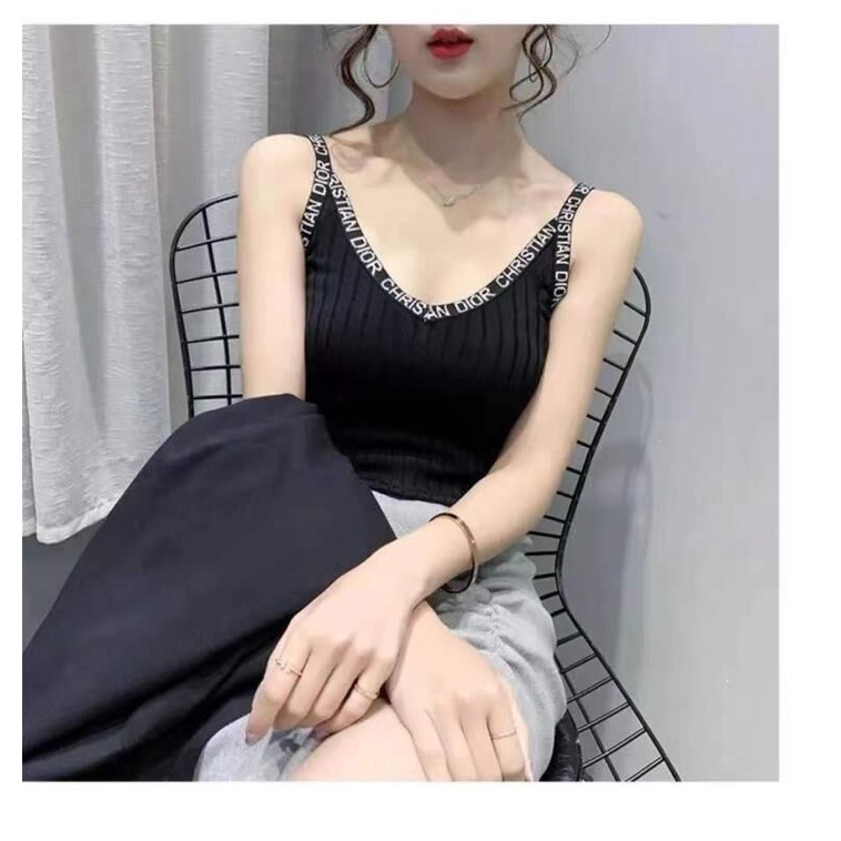 Áo Dệt Kim Sát Nách Dáng Rộng Cỡ Lớn Thời Trang Mùa Hè Cho Nữ