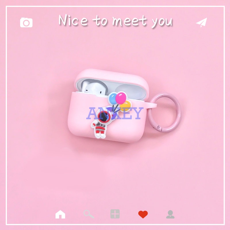 Sony WF-1000XM3 WF-1000XM4 SP800N LinkBuds S LS900N L900 Ambie TW01 Cases Lovely Cartoon Astronaut case Silicone earphone Protection Case with Pendant Accessories box