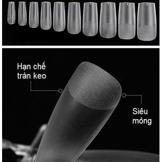 Móng Úp HSM Nhám Mỏng Cao Cấp Phom Than & Phom Nhọn