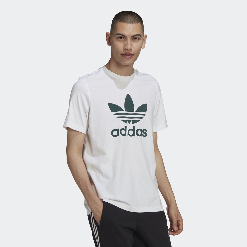 Adidas Phong cách sống Áo Thun Ba Lá Classics Adicolor Nam trắng HK5227