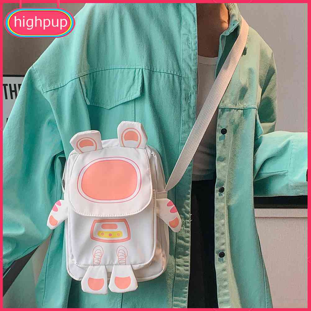 Túi Đeo Chéo Vai Bằng Nylon Họa Tiết Phi Hành Gia Hoạt Hình Thời Trang Dễ Thương Dành Cho