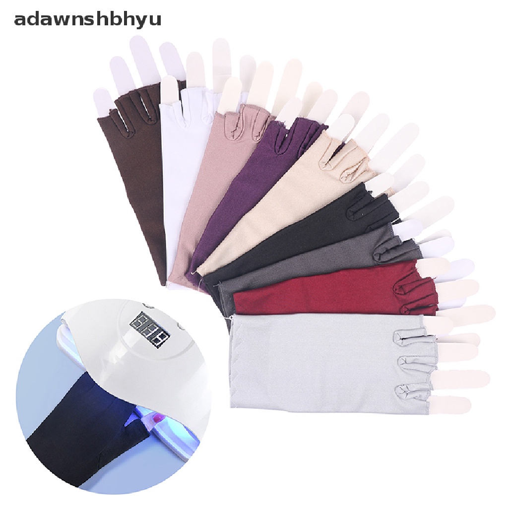 1 Đôi Găng Tay Chống Tia UV Không Ngón Tiện Dụng Khi Làm Móng