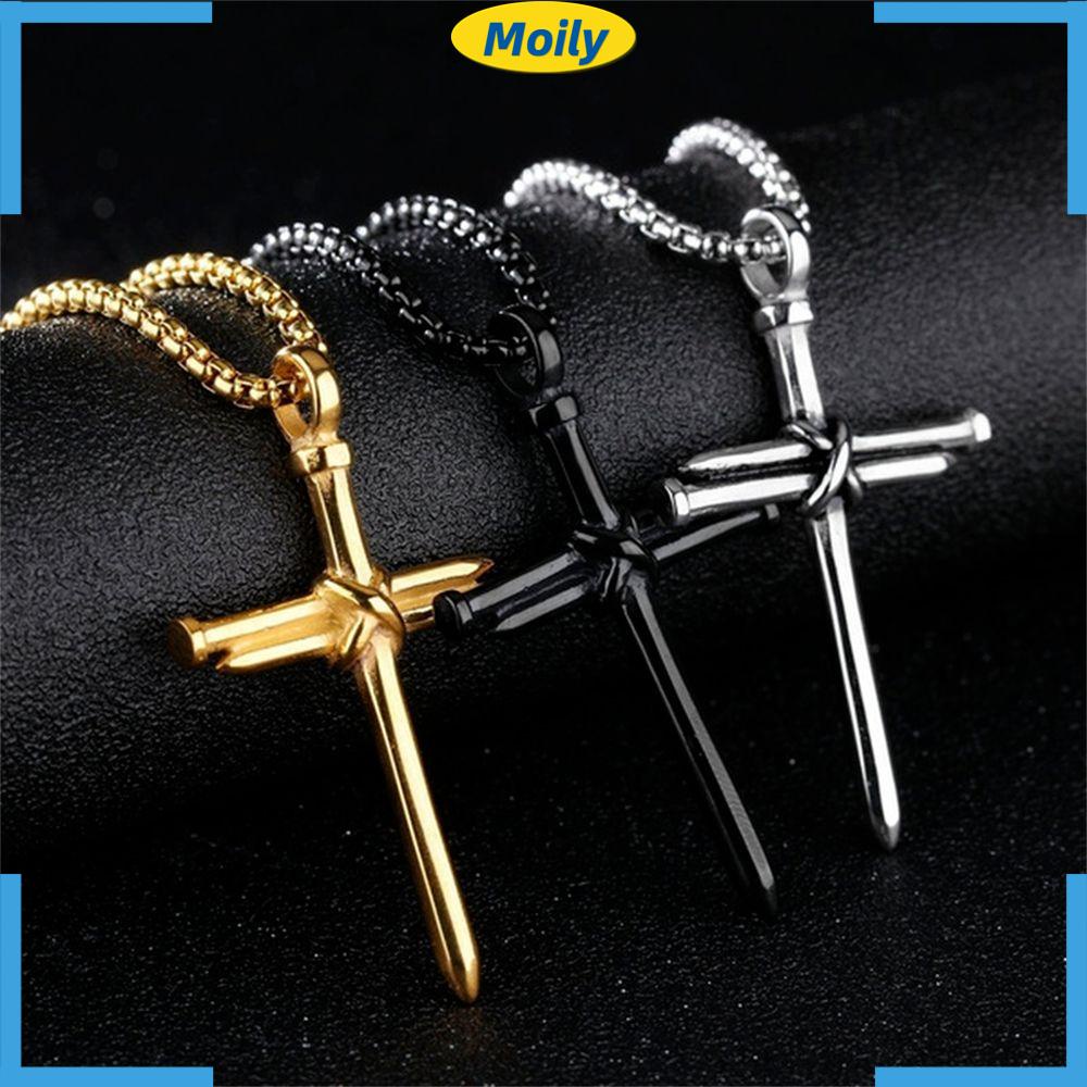 Vòng cổ Đeo Cổ Mặt Hình Thánh Giá Phong Cách Gothic Cho Nam Và Nữ