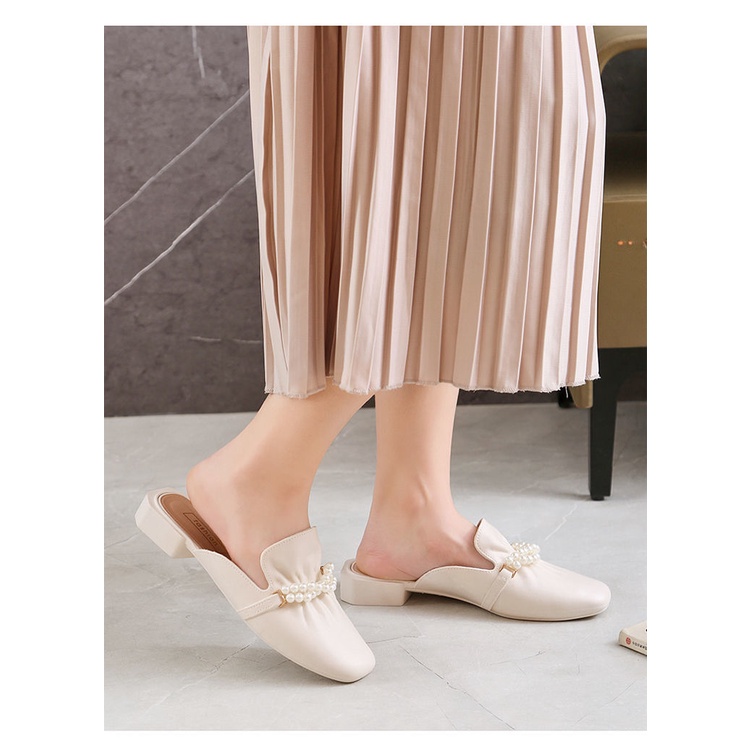 Dép Sandal dép độn đế Bít Mũi Phong Cách Hàn Quốc Thời Trang Cho Nữ big size giày oxford