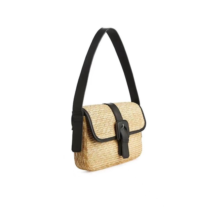Túi Cói Đeo Vai Thiết Kế Mới 2023 Phong Cách Hàn Quốc Cho Nữ