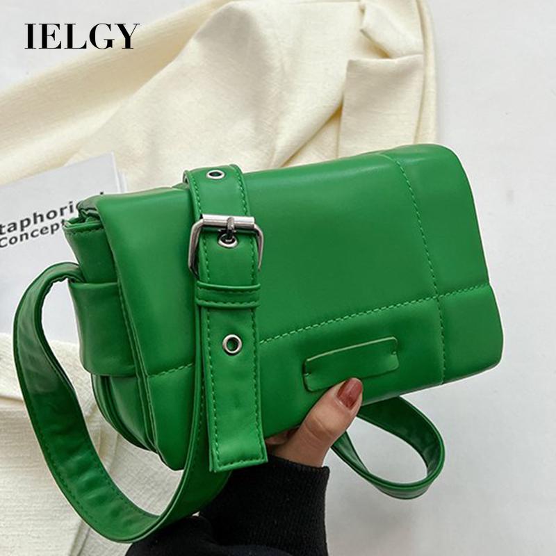 Túi Đeo Chéo Hình Vuông Nhỏ Màu Trơn Phong Cách Phương Tây Đơn Giản Cho Nữ