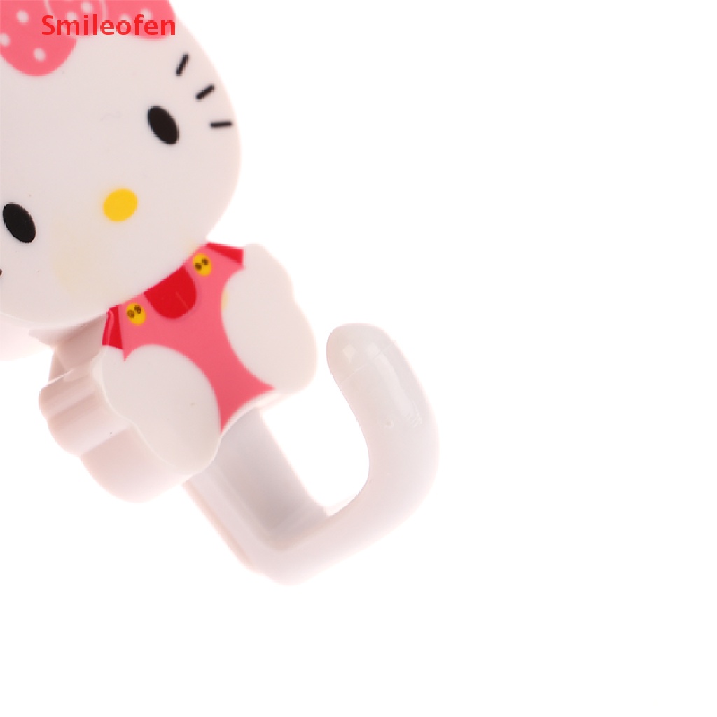 1 Cặp Móc Dán Tường Chắc Chắn Họa Tiết Hoạt Hình Dễ Thương Cho Học Sinh