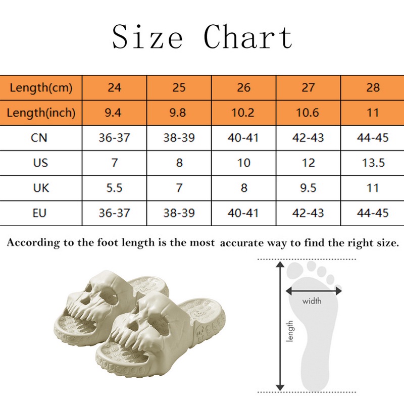 Neufigr Dép Sandal Đi Trong Nhà Đế Dày Họa Tiết Đầu Lâu Thời Trang Mùa Hè Cho Cặp Đôi