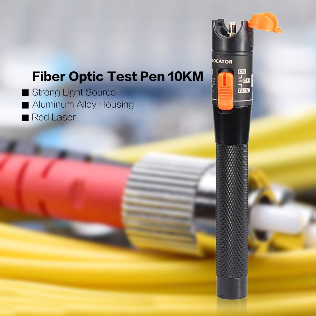 ✿vivi✿Red Laser Fiber Optic Visual Fault Locator Fiber Optic Test Pen 10MW 10KM