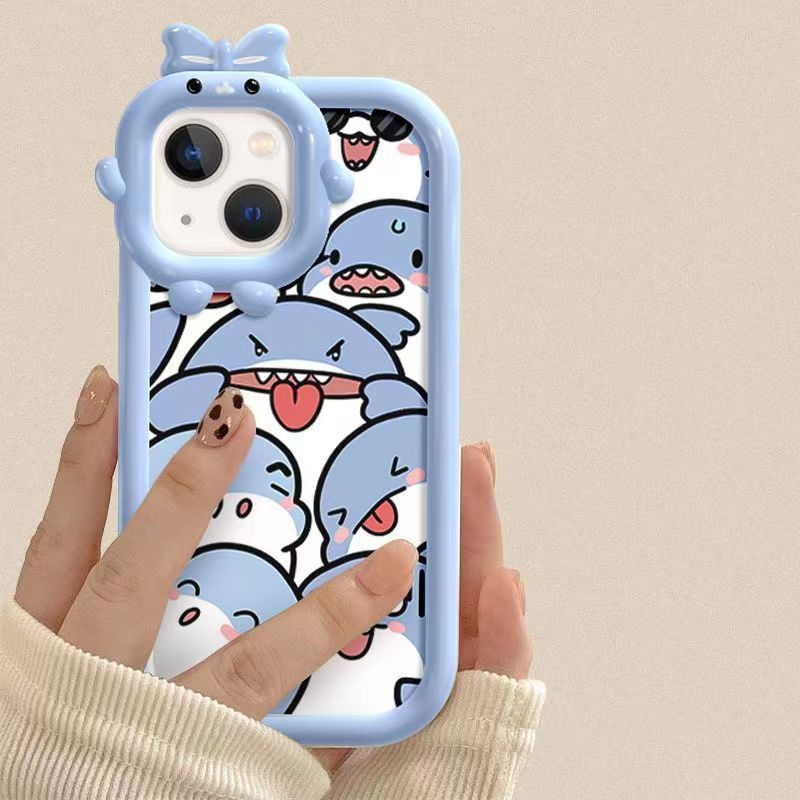 ✅Ốp Điện Thoại Mềm Trong Suốt Chống Sốc In Hình Cá Mập Cho iPhone 11 12Pro 14 / 13promax 7 / 8Pin