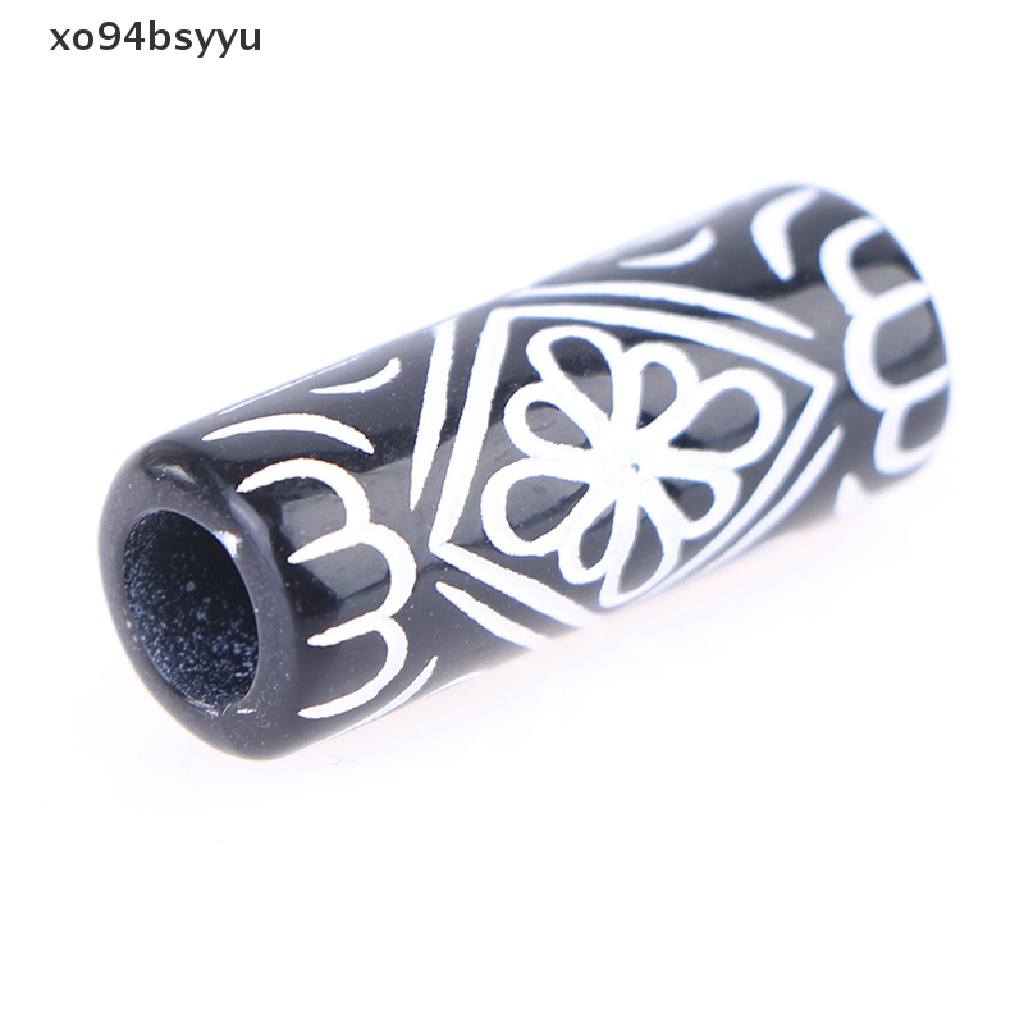 Set 10 Hạt Xo94Bsyu Màu Đen Tết Tóc / Râu Giả Bằng Acrylic Viking