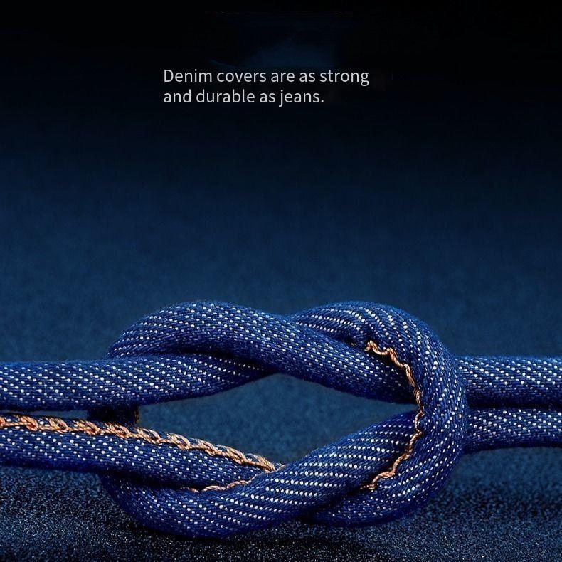 Dây Cáp Sạc Nhanh USB Loại C Bằng Denim Cho Samsung S10 Xiaomi Huawei P10 plus