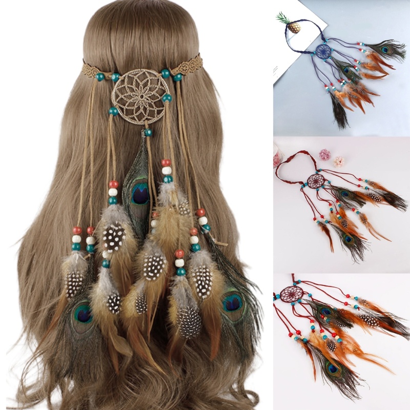 Vòng Bắt Giấc Mơ Đính Hạt Nhiều Màu Phong Cách Bohemian