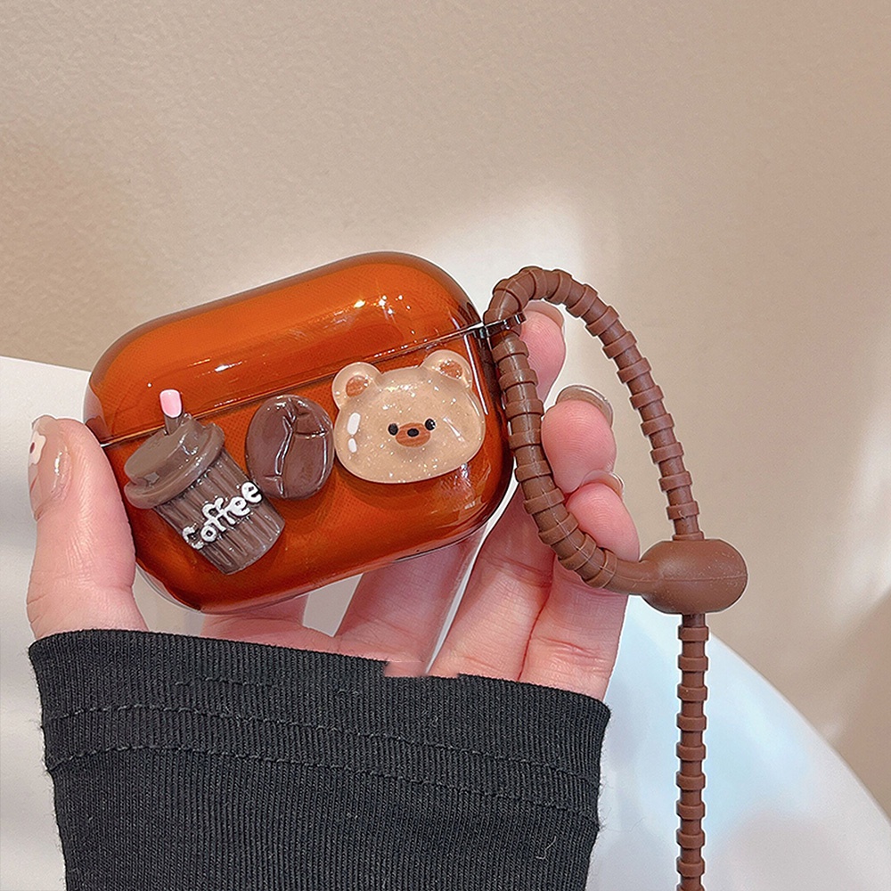 Ốp Điện Thoại TPU Mềm Hình Gấu 3D Màu Gradient Cho IPhone 11 12 13 14 Pro Max 14 Plus 1 / 2 / 3 / Pro