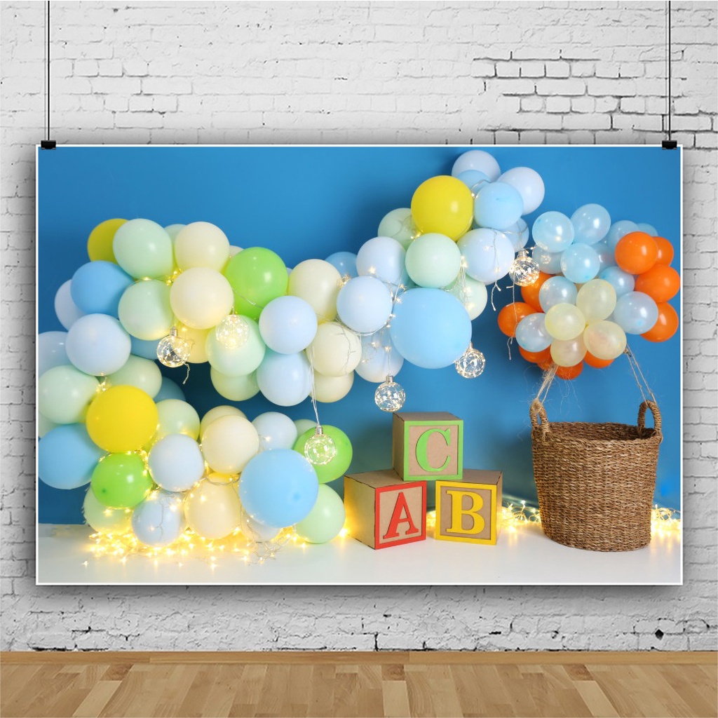 Bong Bóng Trang Trí Phông Nền Chụp Ảnh Sinh Nhật Hình Lâu Đài Công Chúa Cho Bé Sơ Sinh