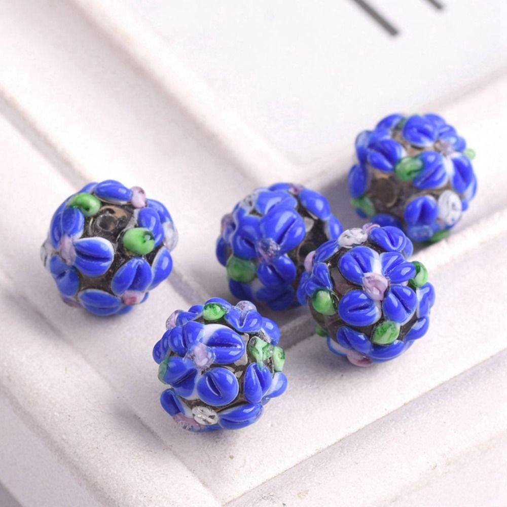 Bộ Hạt Thủy Tinh Nhiều Lớp Hình Cánh Hoa Dùng Làm Trang Sức Thủ Công DIY