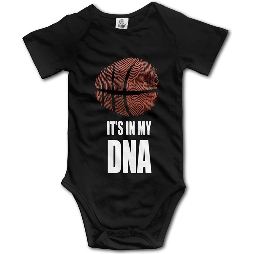 Quả Bóng Rổ Cao Cấp Chuyên Dụng#39; S In My Dna Baby Leo Núi Ngắn Tay Onesie 3QF0