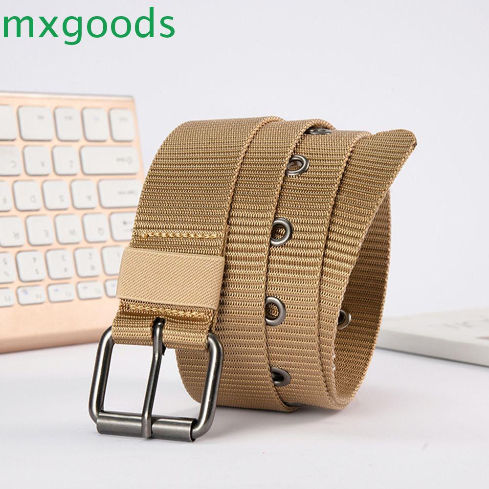 Thắt lưng vải canvas màu trơn thiết kế đơn giản thời trang cho nam