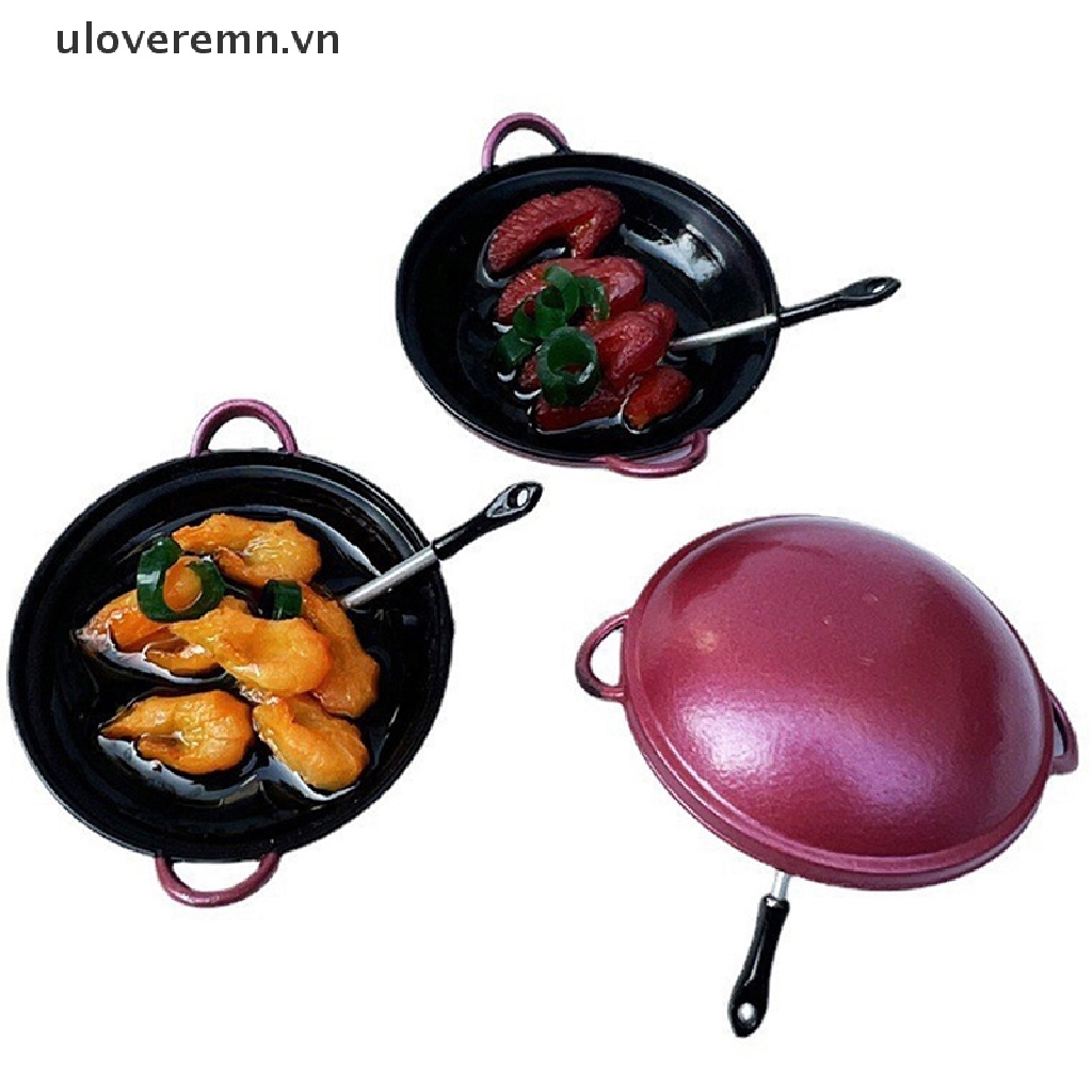 1 Nồi Sắt Mini 1: 12 Dùng Để Chiên Thức Ăn / Rau Củ Trang Trí Nhà Búp Bê
