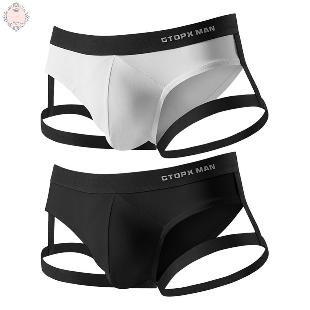 Men\s Jockstrap Breathable Underwear Backless Jockstrap Briefs Underpants Thong Underwear
