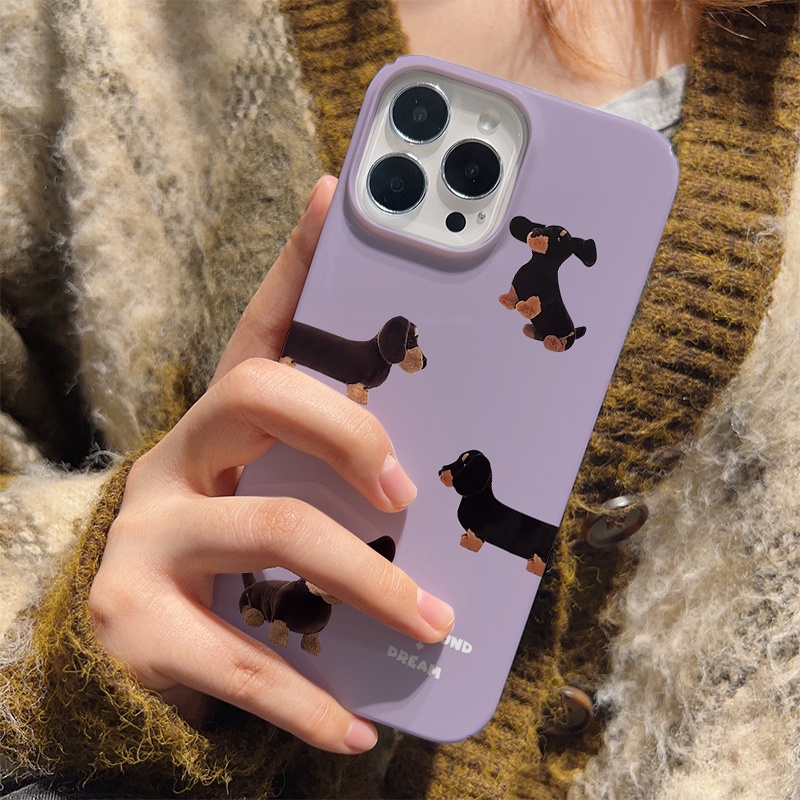 Ốp Điện Thoại Cứng In Hình Chú Chó Dễ Thương Cho iphone 14promax 11 13 12 7Plus 8 X XS Max