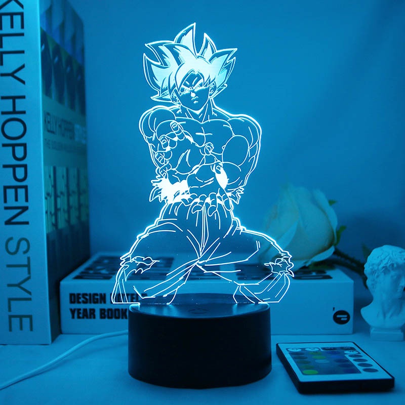 Đèn Ngủ Bóng LED Điều Khiển Từ Xa Hình Son Goku Trong Phim Bảy Viên Ngọc Rồng