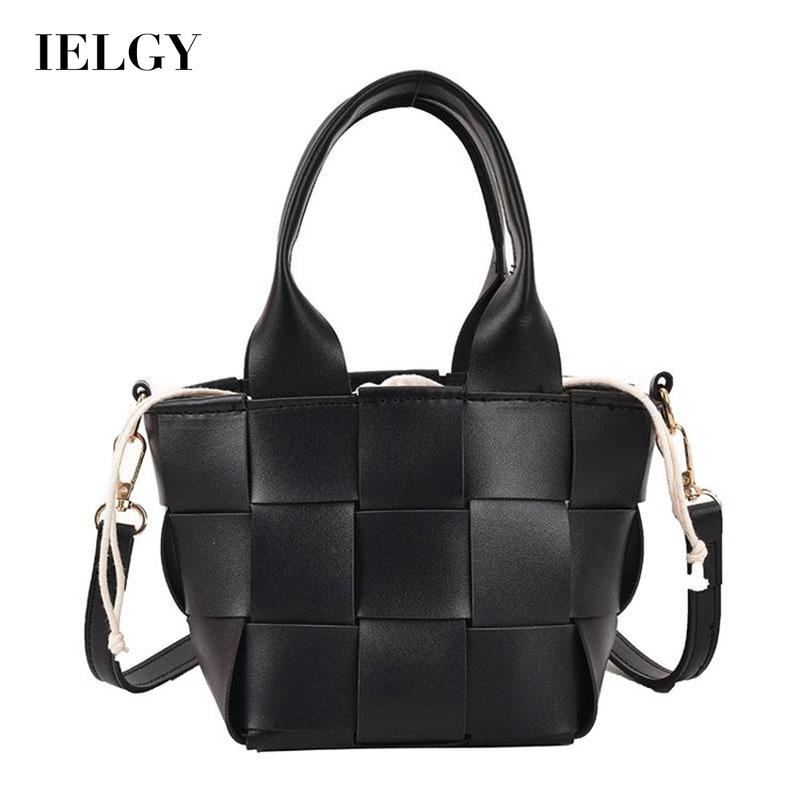 Túi Đeo Vai Dây Rút Bằng Vải Dệt Màu Trơn Dễ Phối Đồ Thời Trang Cho Nữ