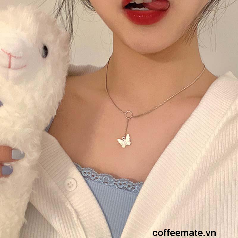 【coffeemate】⚡ Vòng cổ Cổ chuỗi xương cổ cổ nực phụ kiện chuỗi cổ