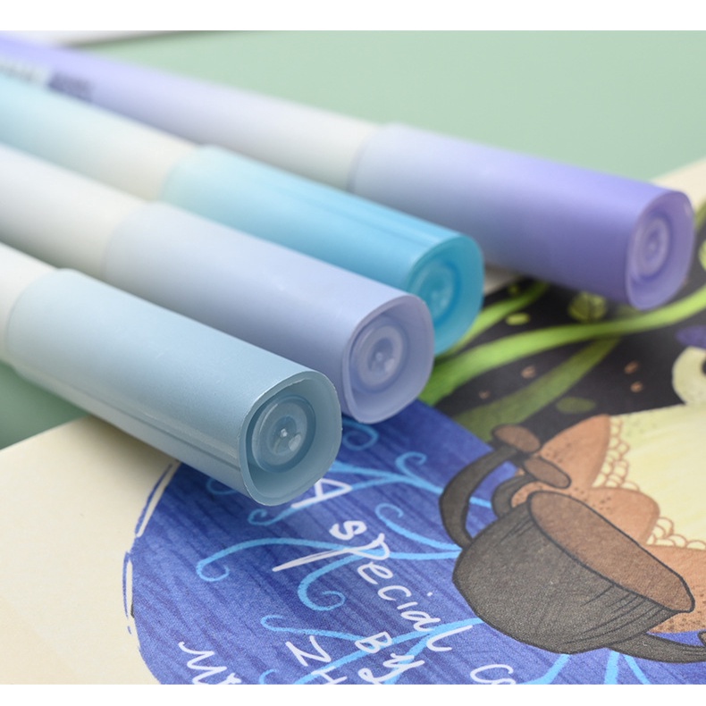 Bộ 4 Bút Highlighter Đánh Dấu Màu Sắc Gradient