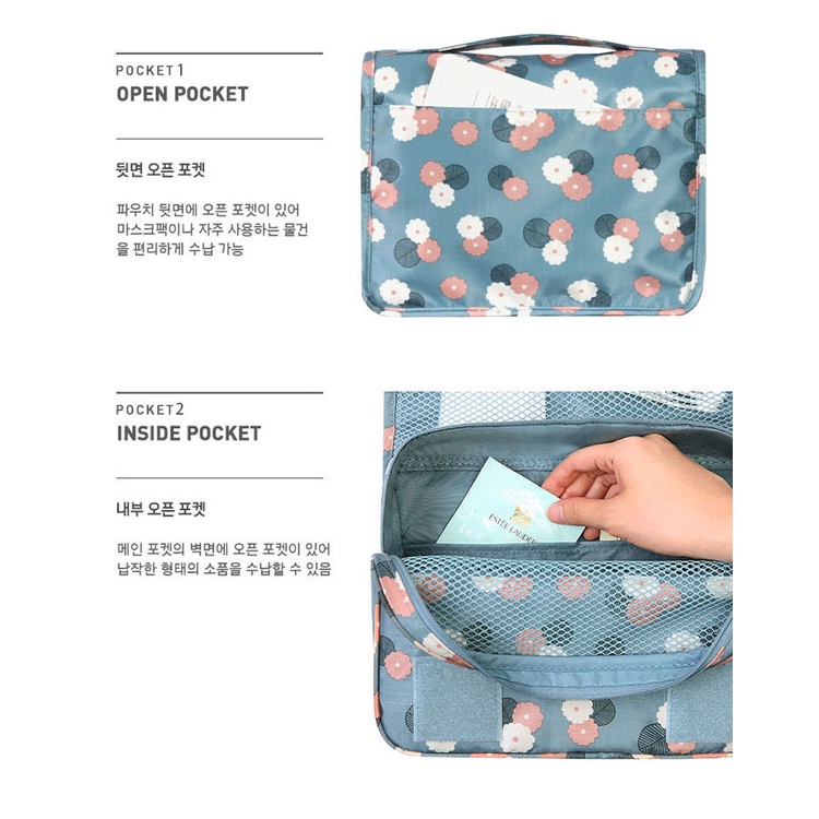 Túi Đựng Mỹ Phẩm ZOEBR JP5VN Bằng Nylon 90 Điểm 8 Màu Có Móc Treo Tiện Dụng Cho Nam Và Nữ 2017