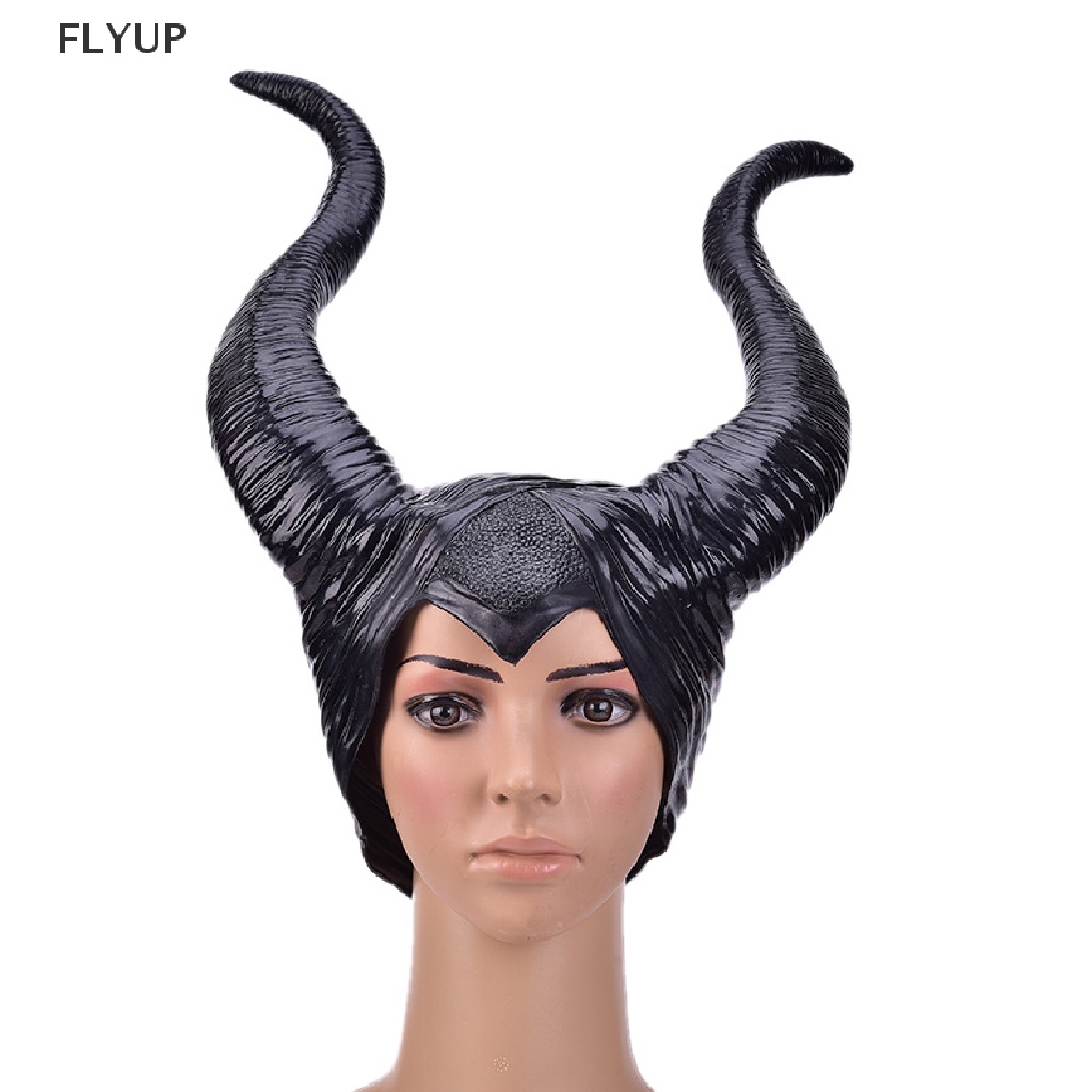 FLYUP Halloween Hat Horns Cosplay Maleficent Evil Queen Headpiece Headwear Costume VN