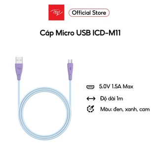 Dây cáp sạc itel icd-m11 1m data | micro usb cable | hàng chính hãng