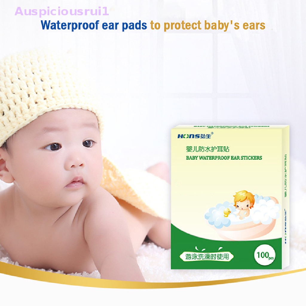 100 Miếng Dán Tai Chống Thấm Nước Khi Tắm An Toàn Dành Cho Trẻ Sơ Sinh Auspiciousrui1
