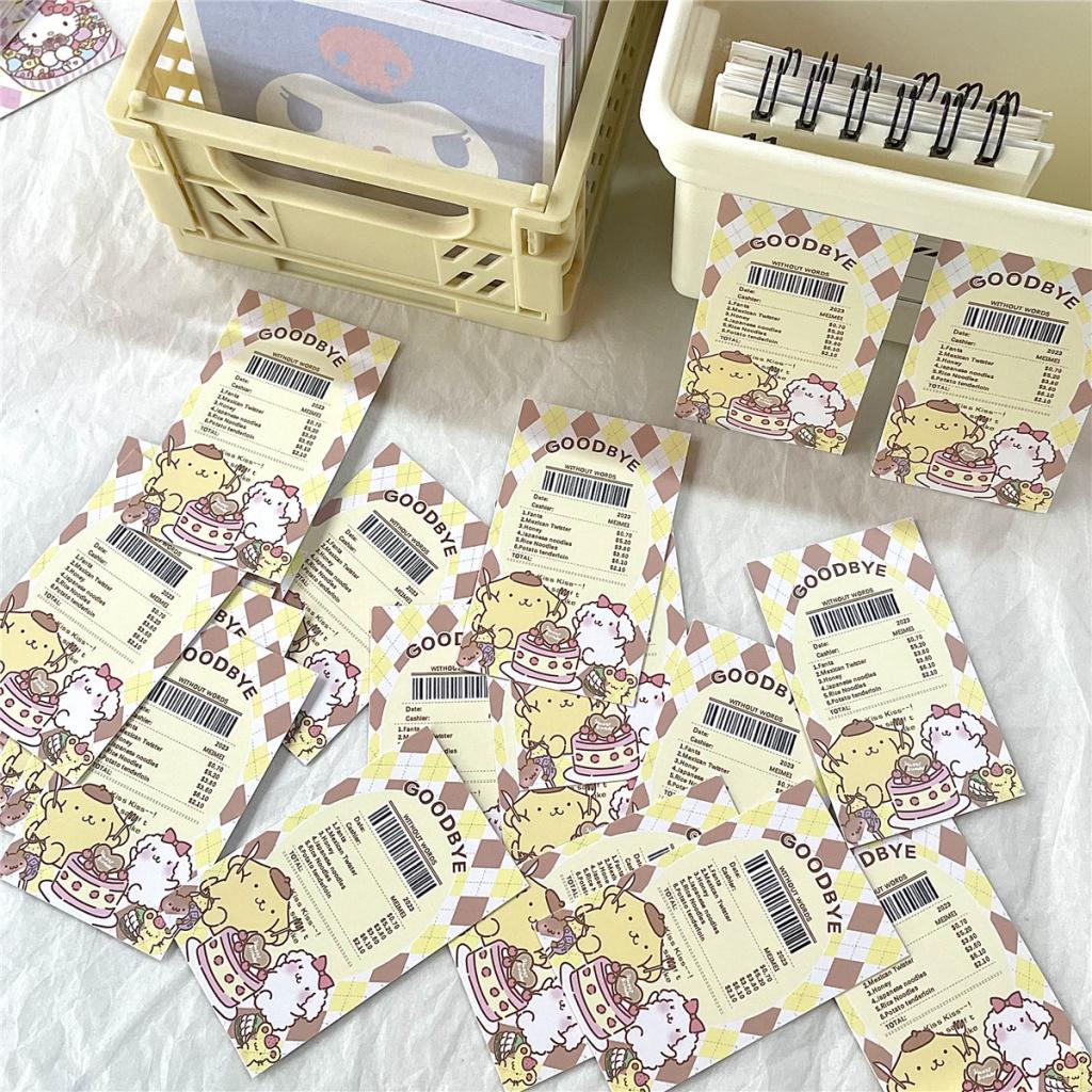 SANRIO Set 20 Miếng Dán Họa Tiết Vé Máy Bay Hoạt Hình Trang Trí Quà Tặng