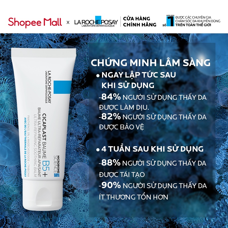 Bộ đôi kem dưỡng phục hồi đa công dụng và làm dịu da La Roche-Posay Cicaplast Baume B5+ 40ml