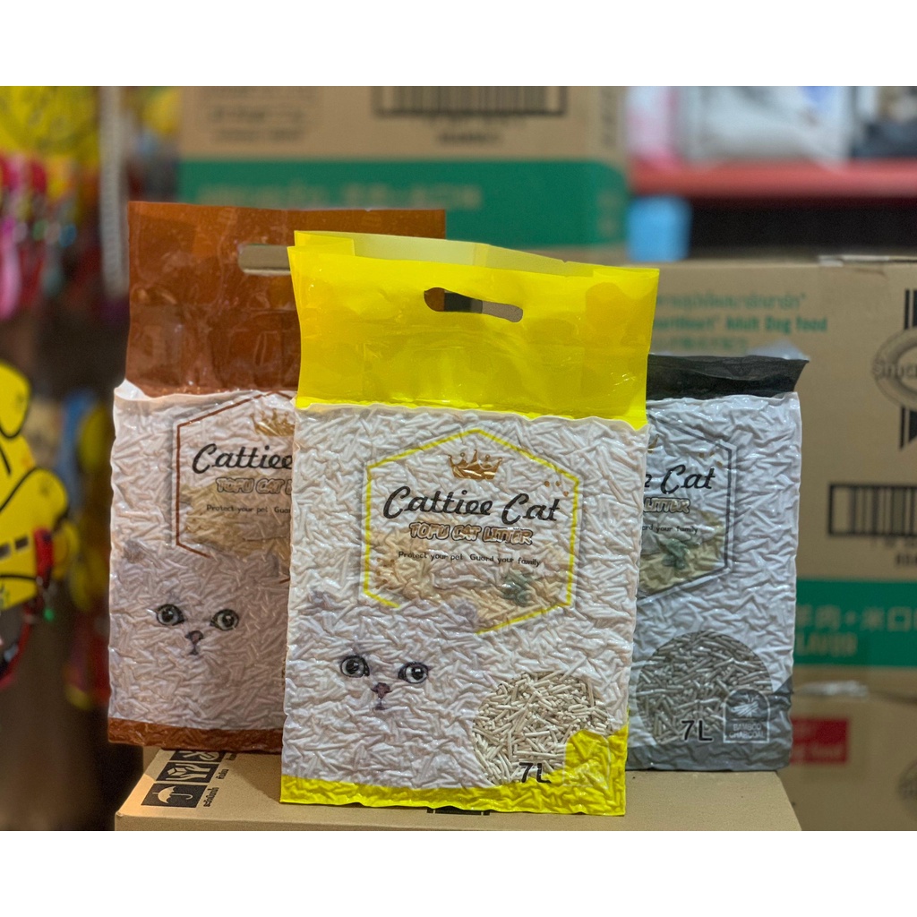 [Rẻ vô địch] Cát Vệ Sinh Đậu Nành CATTIEE CAT Túi 7L Không Bụi Vón Tốt Dành Cho Mèo Con