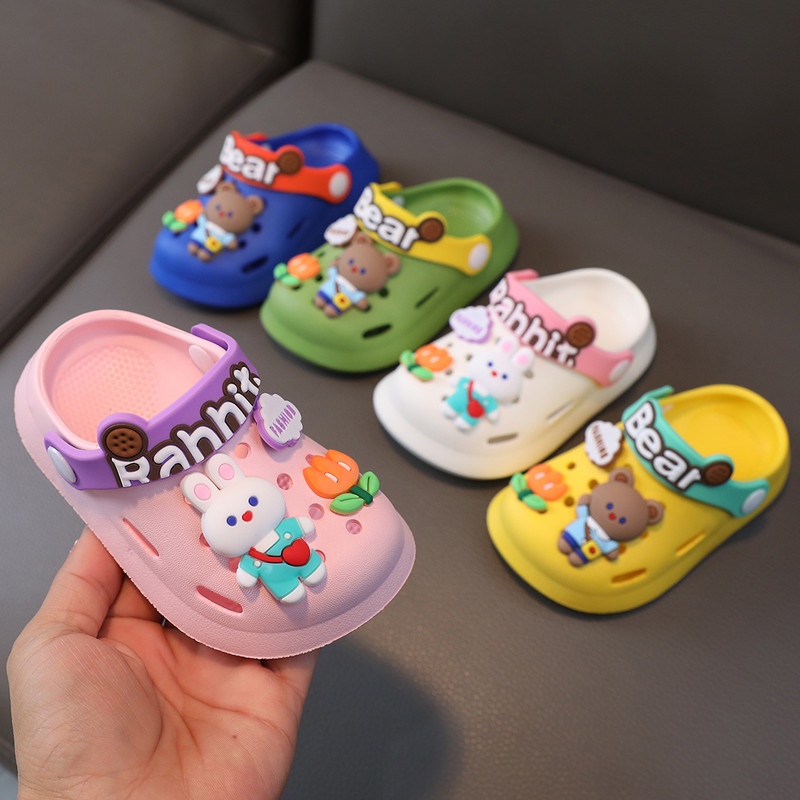 Dép Sandal Bằng EVA Họa Tiết Hoạt Hình Sở Thú Dễ Thương Cho Bé Gái