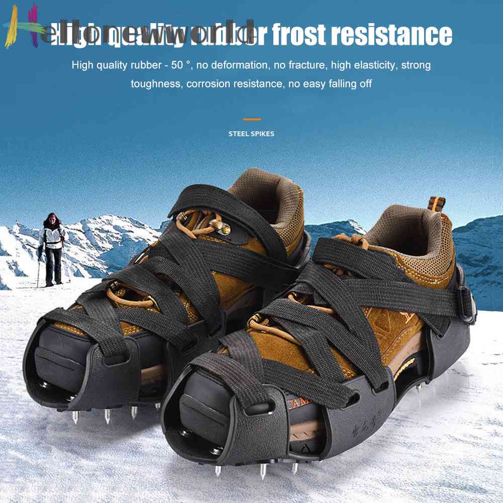 1 Cặp Kẹp Đế Giày 32 Đinh Tán Chống Trượt Tiện Dụng Cho Các Hoạt Động Ngoài Trời