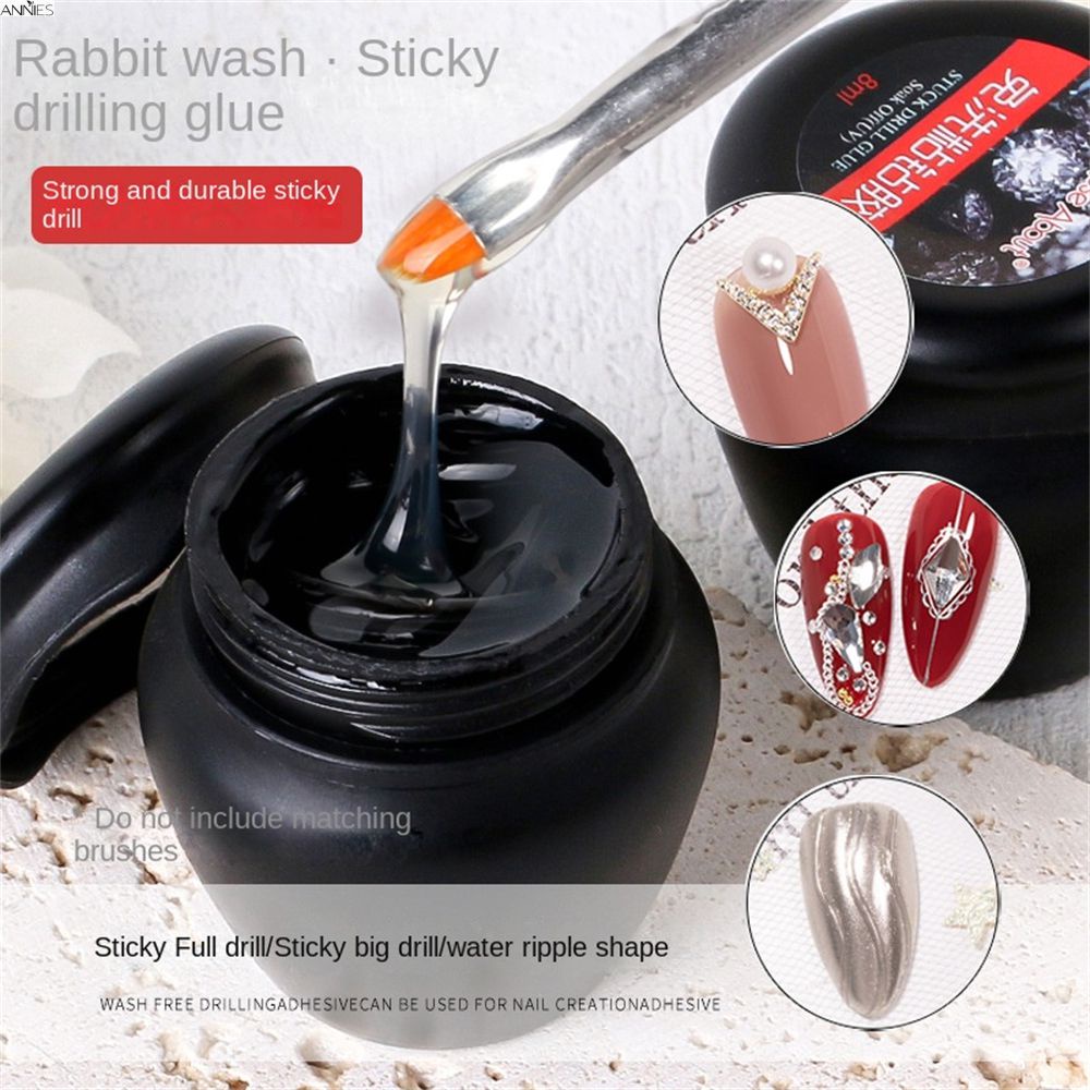 Roseabout Net Red Mũi Khoan Dán Trang Sức Mềm Mại Tự Dính Không Cần Khoan Chắc Chắn