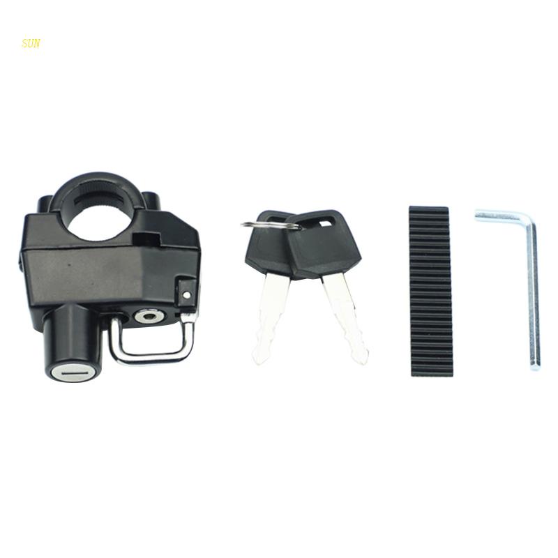 Bộ Ổ Khóa Tay Lái Xe Máy / Mũ Bảo Hiểm 360 Độ° Móc Treo Đồ Chống Trộm Có Thể Xoay Được Tiện Dụng
