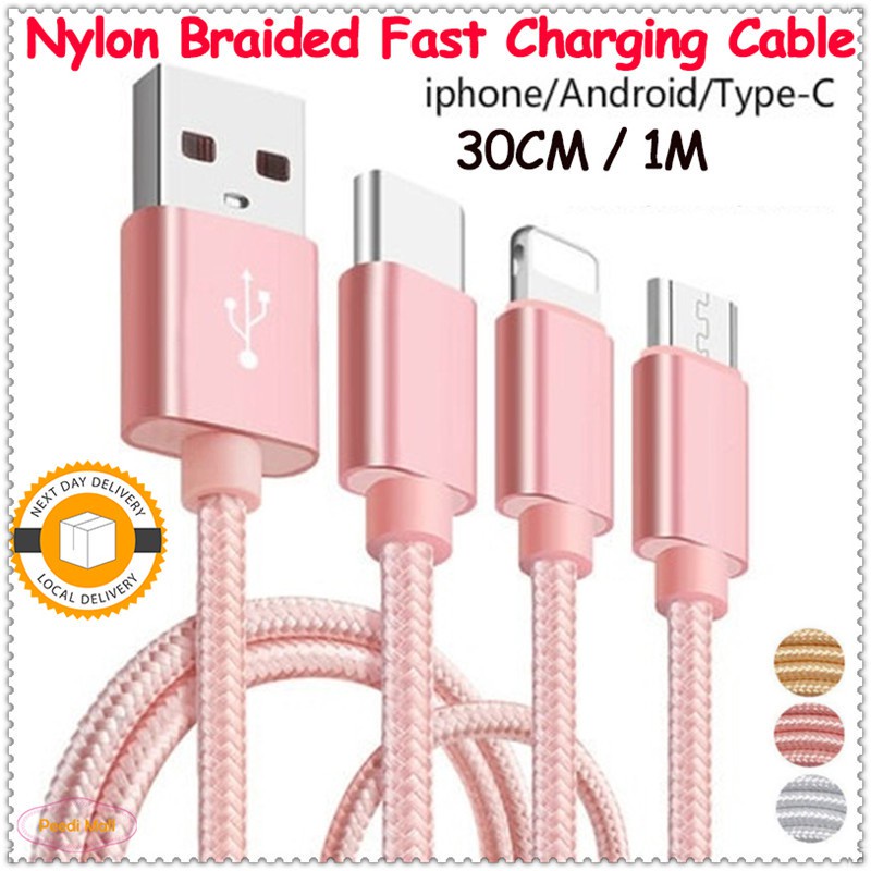 Cáp Sạc Nhanh Micro USB Type C Chất Lượng Cao