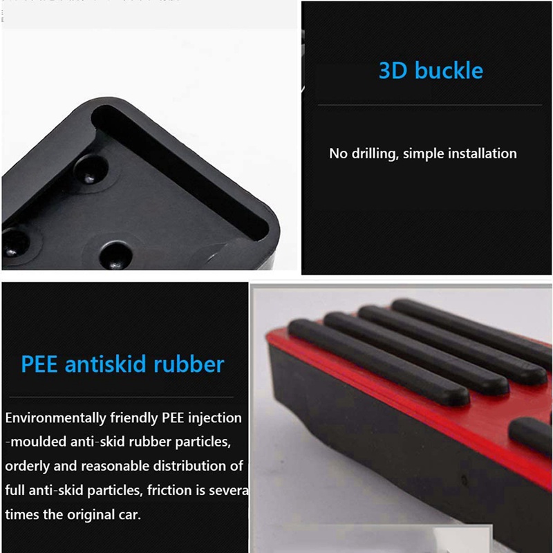 Set 2 Ốp Bàn Đạp Chân Ga + 3 Nút Bấm Vô Lăng Cho Mazda 3 6 CX-4 CX-5 16-19